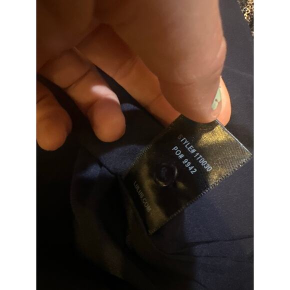 Lulus Captivate Navy Blue Sequin Bell Sleeve Crop Top Glamour Size Medium Party - Picture 6 of 11